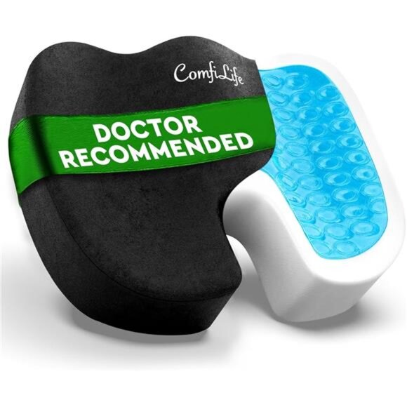 Premium Gel & Memory Foam Seat Cushion – Doctor Recommended Office Chair Cushion - Picture 1 of 7